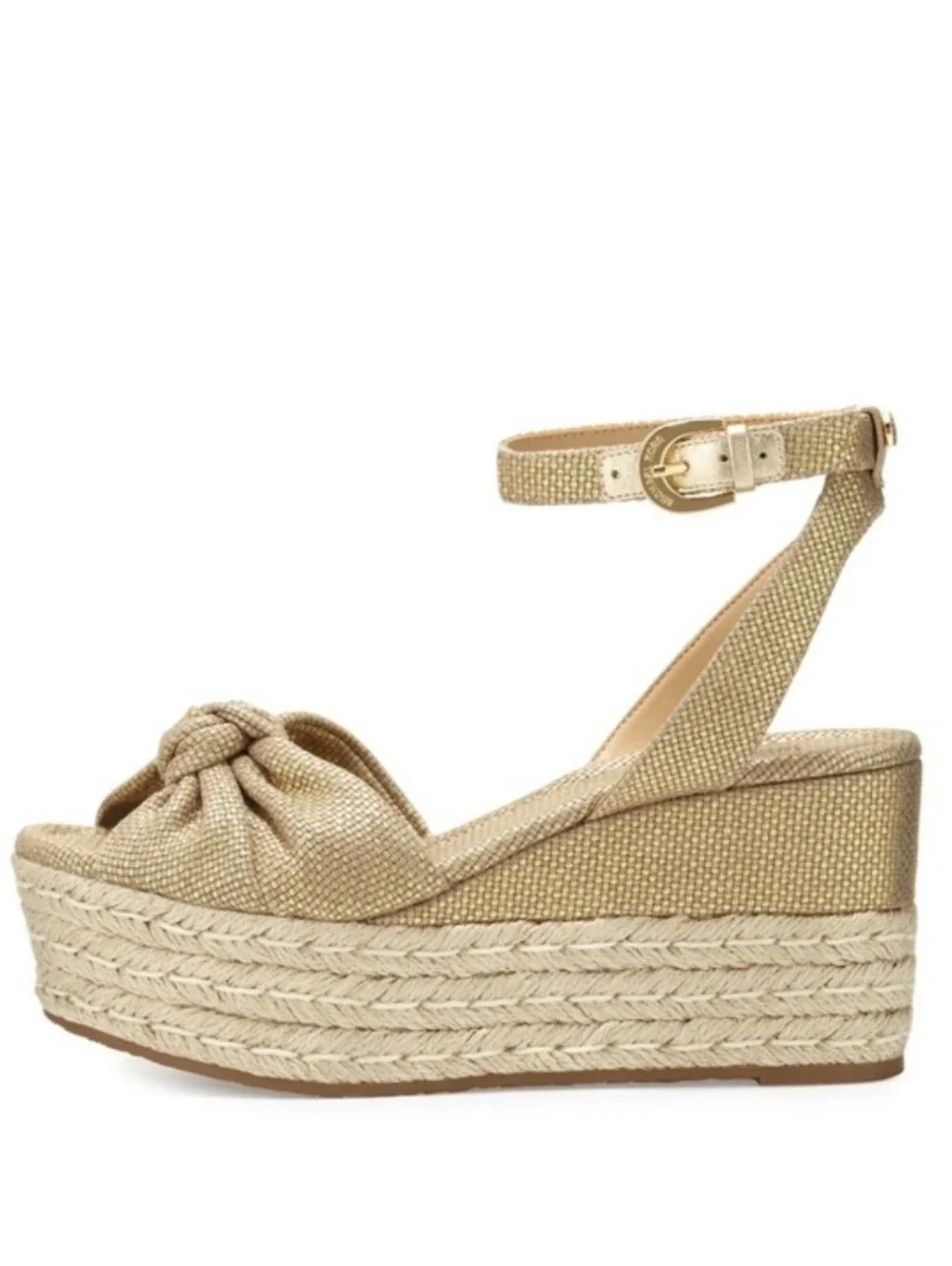 Michael Michael Kors Maxwell Espadrille Platform Mid Wedge Ankle Strap Sandals